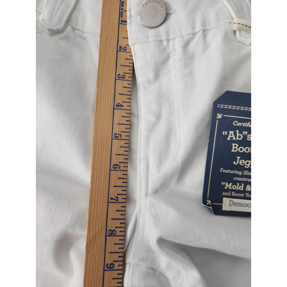 Democracy Ab Solution Itty Bitty Booty Lift Jegging White Slimming Size 4 NWT - Picture 8 of 13